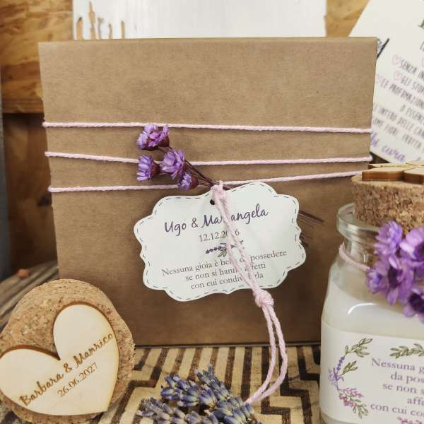 Candela artigianale in cera di soia